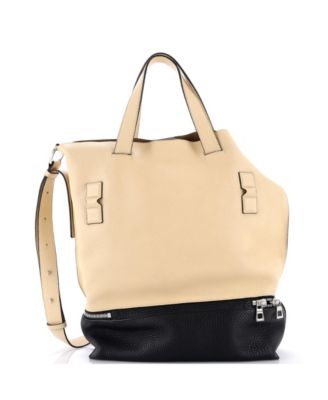 Expandable Shopper Tote Leather