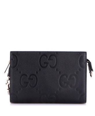 Zip Crossbody Bag Jumbo GG Embossed Leather