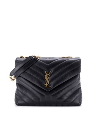 Loulou Matelass&eacute; Chevron Medium Shoulder Bag