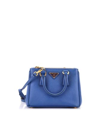 Mini Galleria Double Zip Tote Saffiano Leather