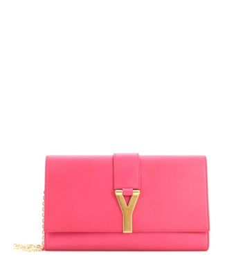 Classic Y Chain Wallet Leather