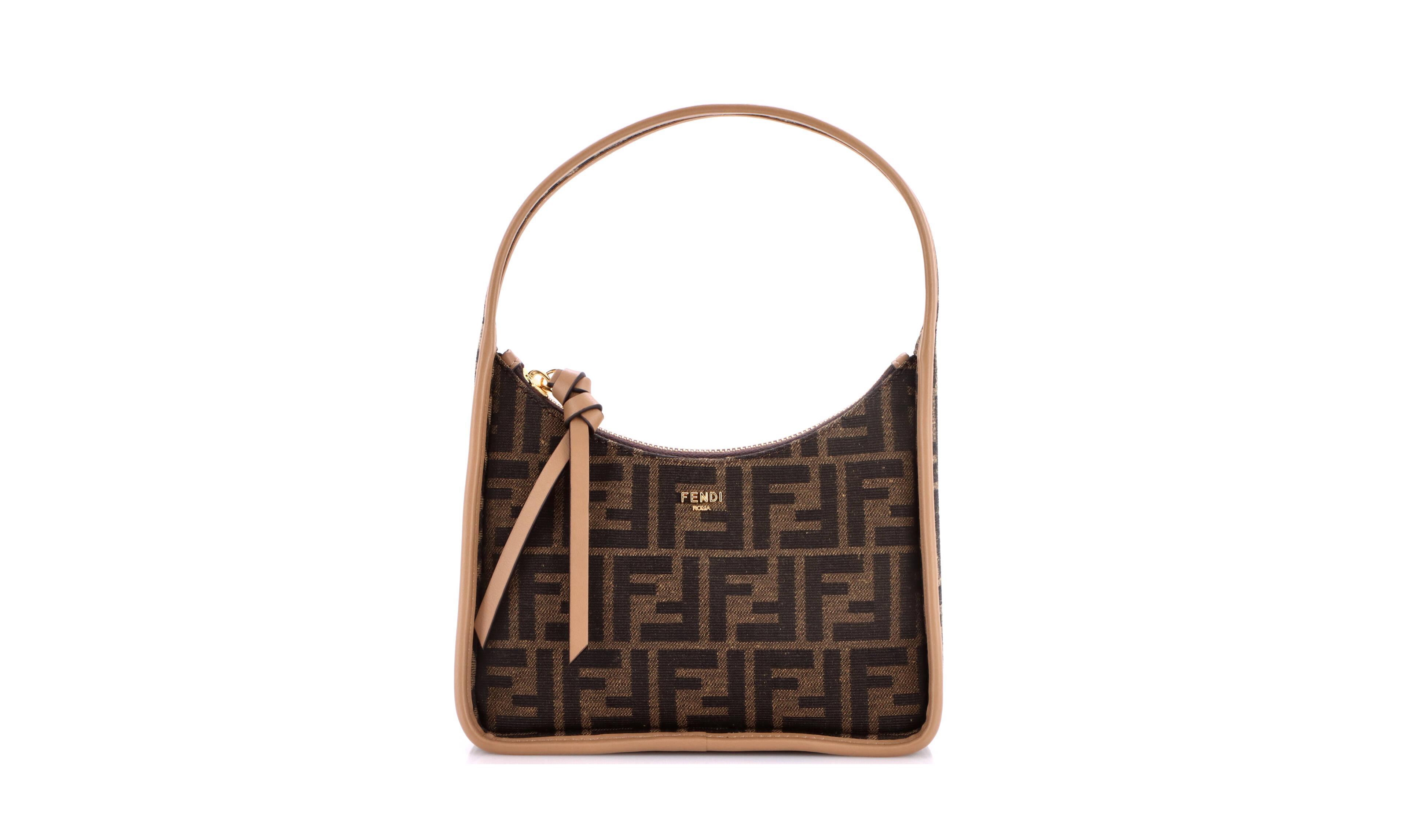 Pre-Owned Fendi Mini Fendessence Hobo Zucca Canvas