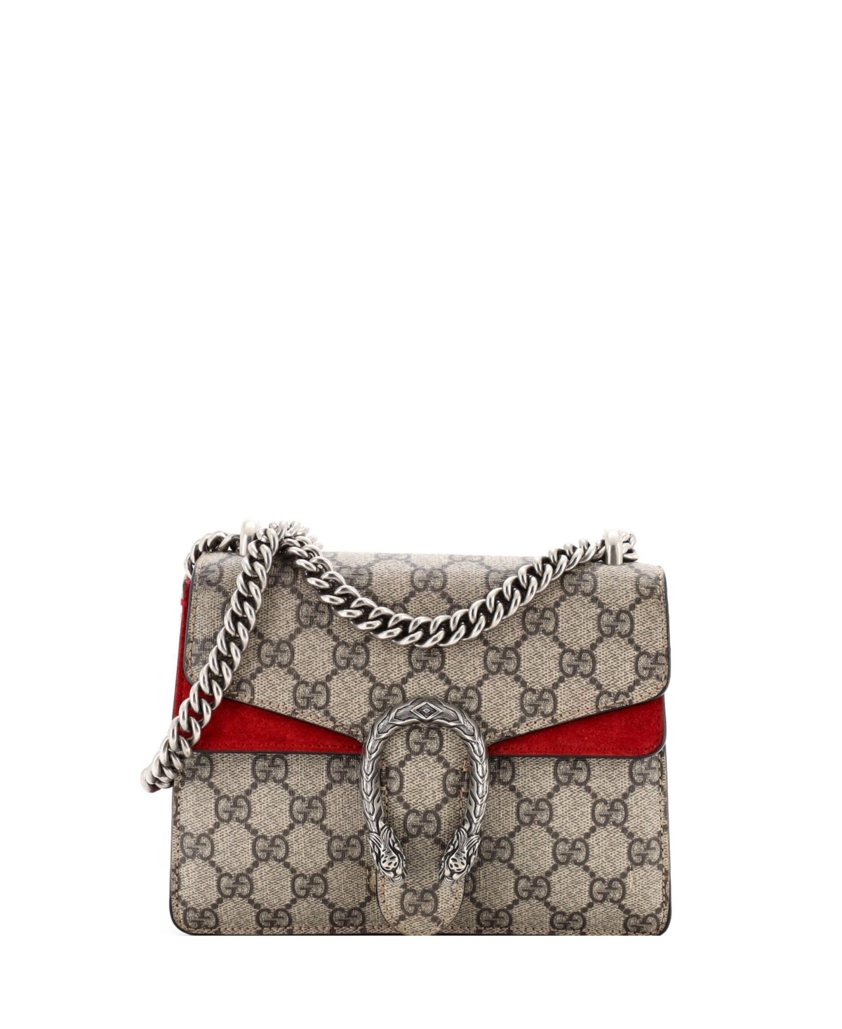 Pre-Owned Gucci Mini Dionysus Bag Gg Coated Canvas - Brown