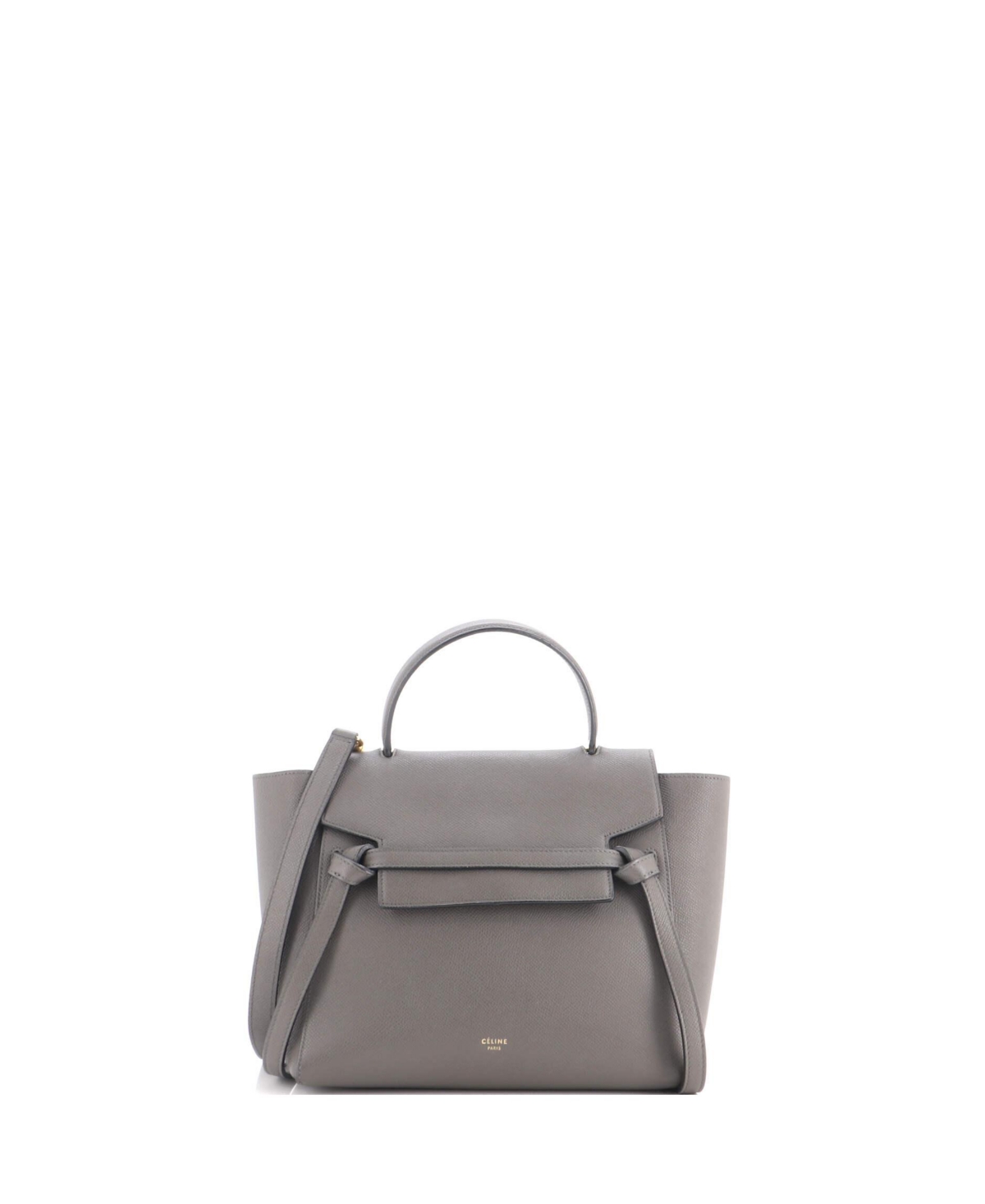 Pre-Owned Celine Micro Belt Bag Textured Leather - Grey