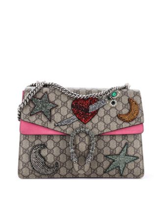 Medium Dionysus Bag Embellished GG Coated Canvas
