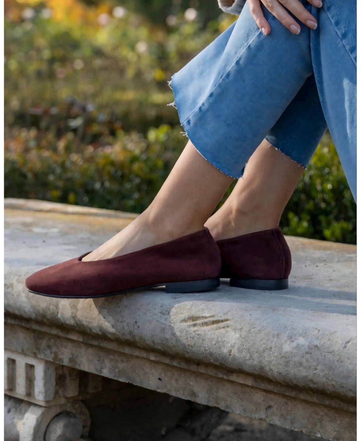 Женские балетки Menina Step Lucrecia Suede Ballet Flat, цвет: Бордовый — фото 7