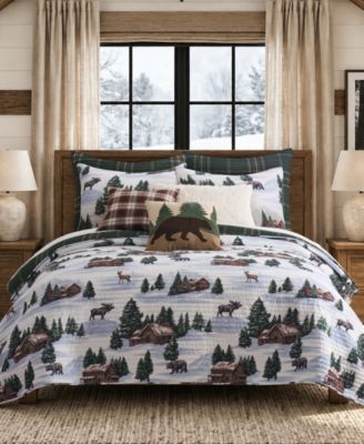 Lodge Toile Reversible 2-Piece Quilt Set, Twin/Twin XL