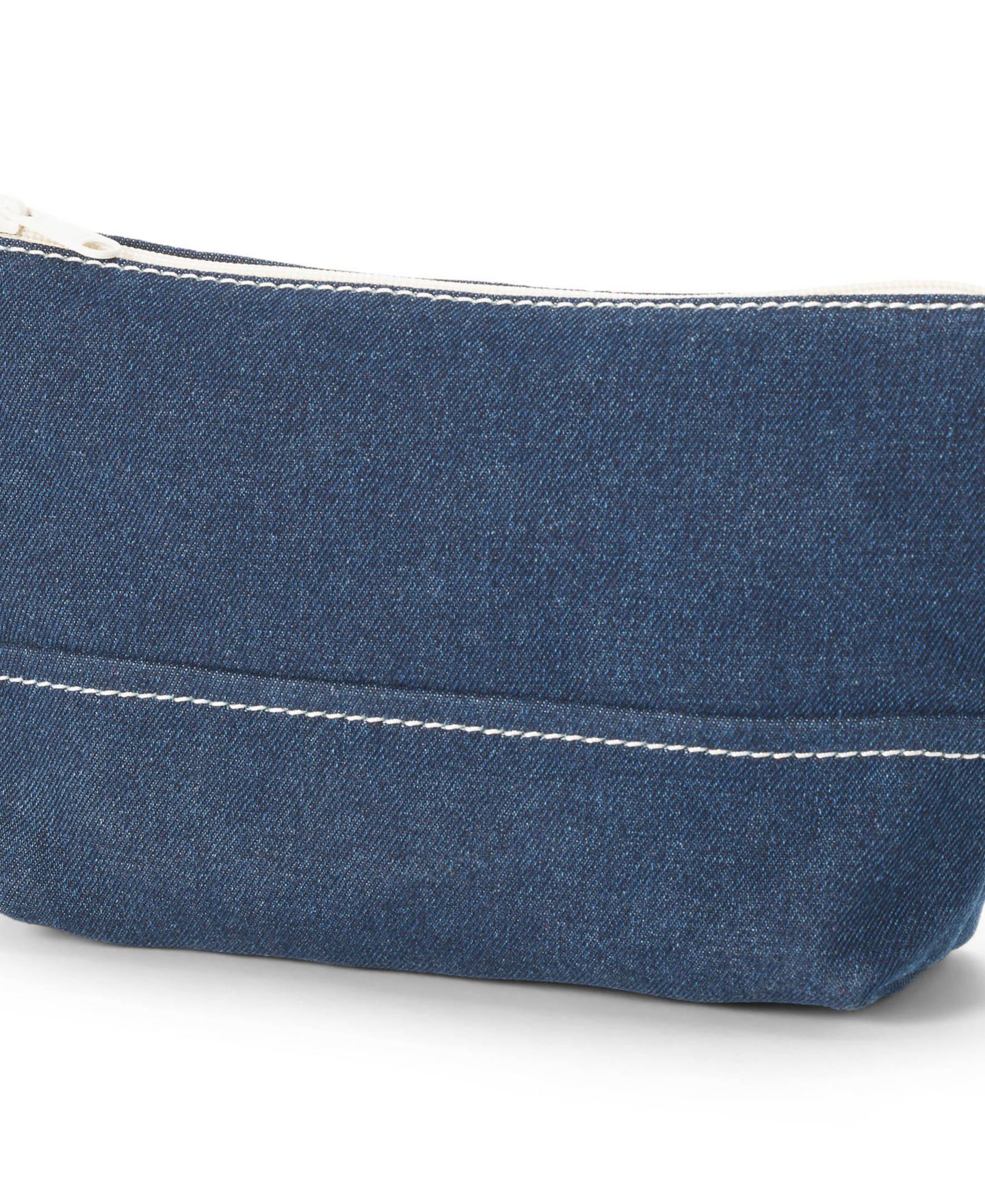 Сумка Lands' End Zip Denim Pouch, цвет: Средняя варка джинсовый — фото 1