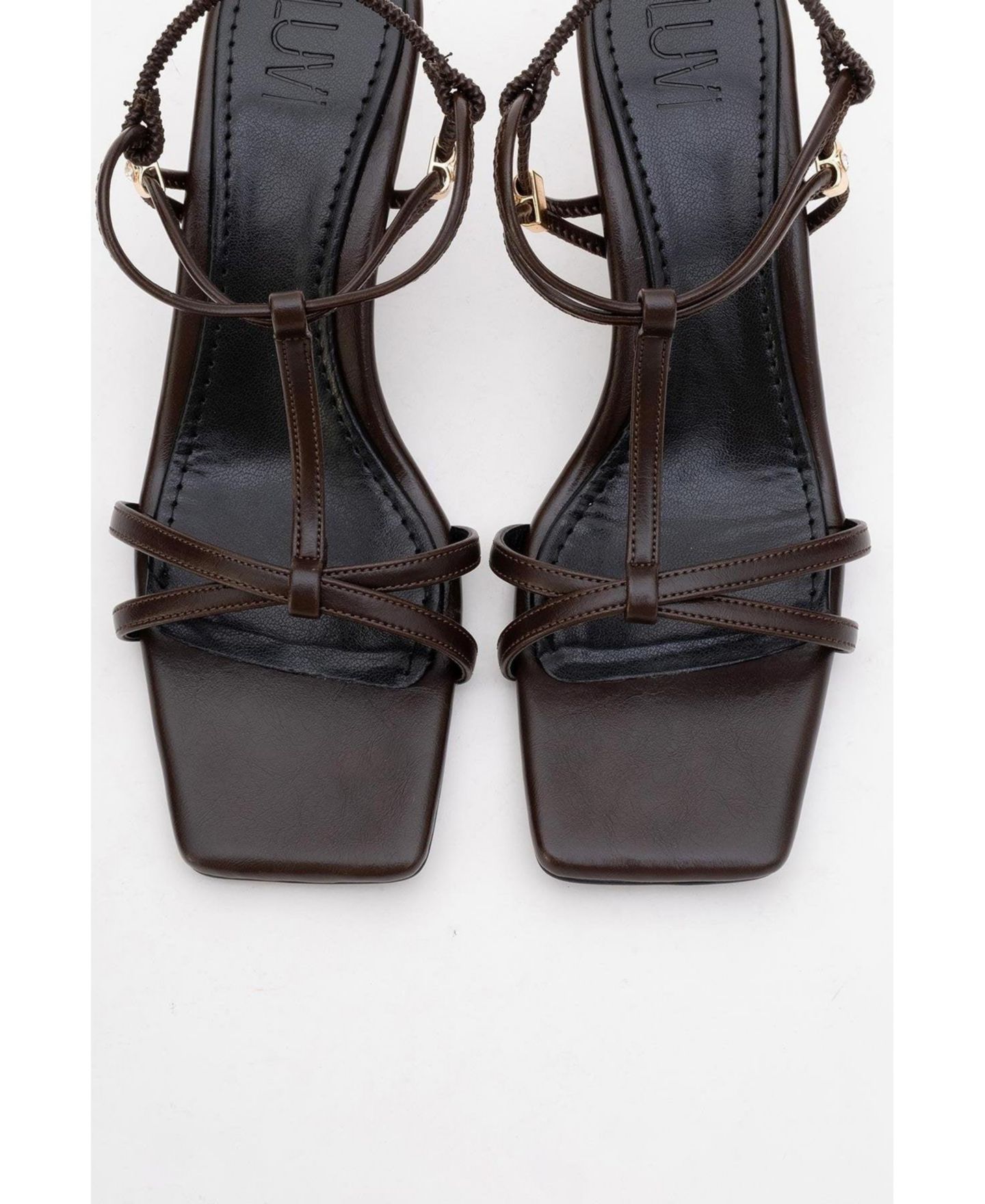 Женские сандалии Prologue Shoes Gibson Stiletto, цвет: Коричневая искусственная кожа — фото 4