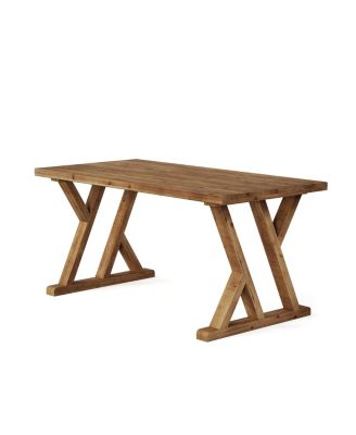 Wooden Farmhouse Dining Table for Kitchen Dining Room and Home