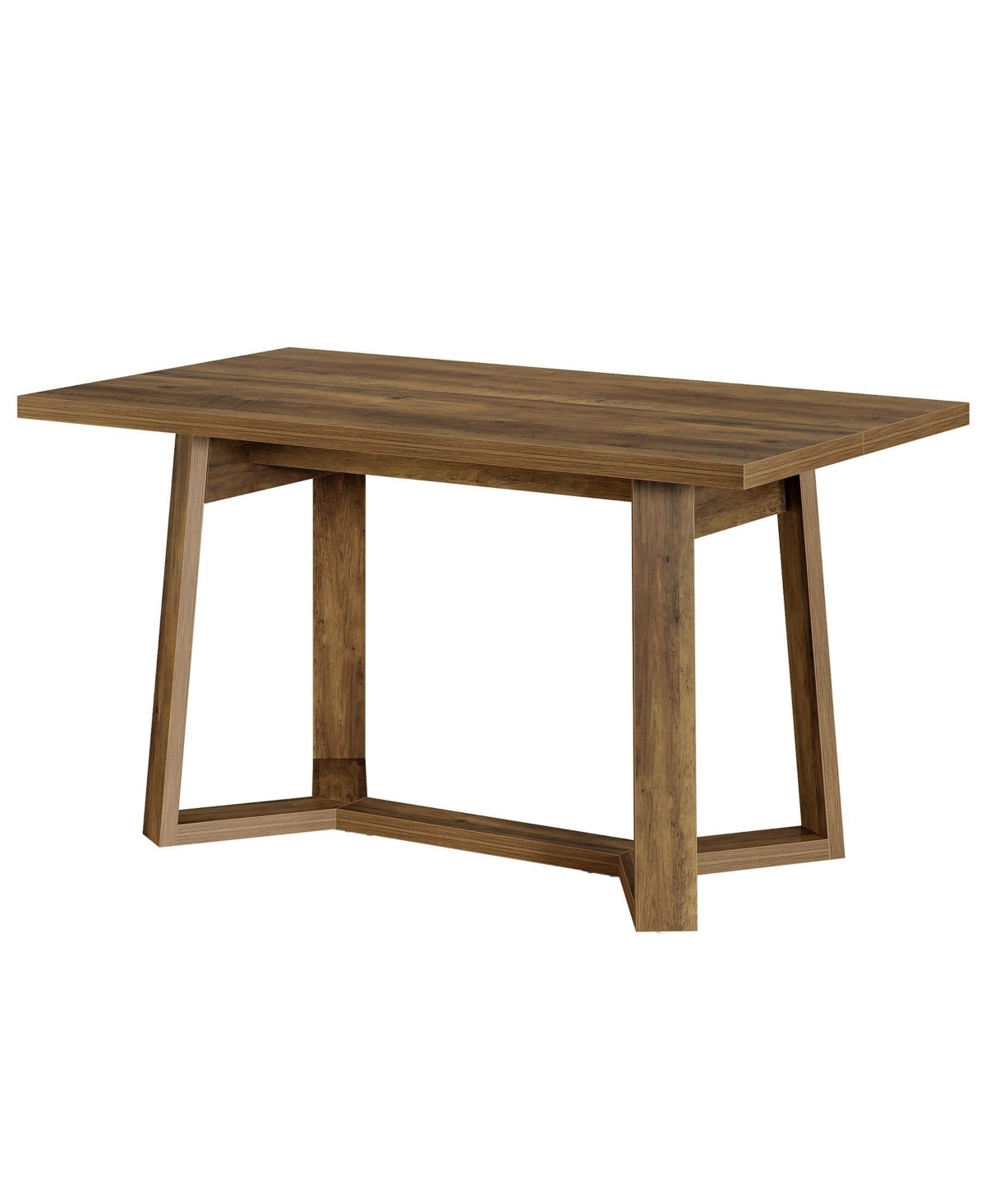Slickblue Kitchen Dining Table for 4 Persons with Rectangular Design and Sturdy Base