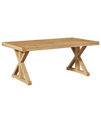 Solid Wood Rectangular Dining Table for Kitchen Dining Room and Family Seating