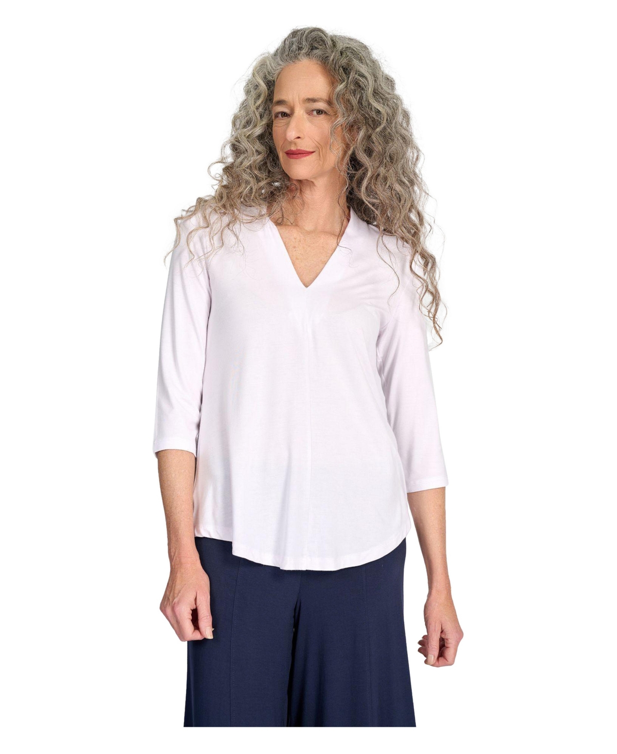 Alembika Women's Essential V-neck Top