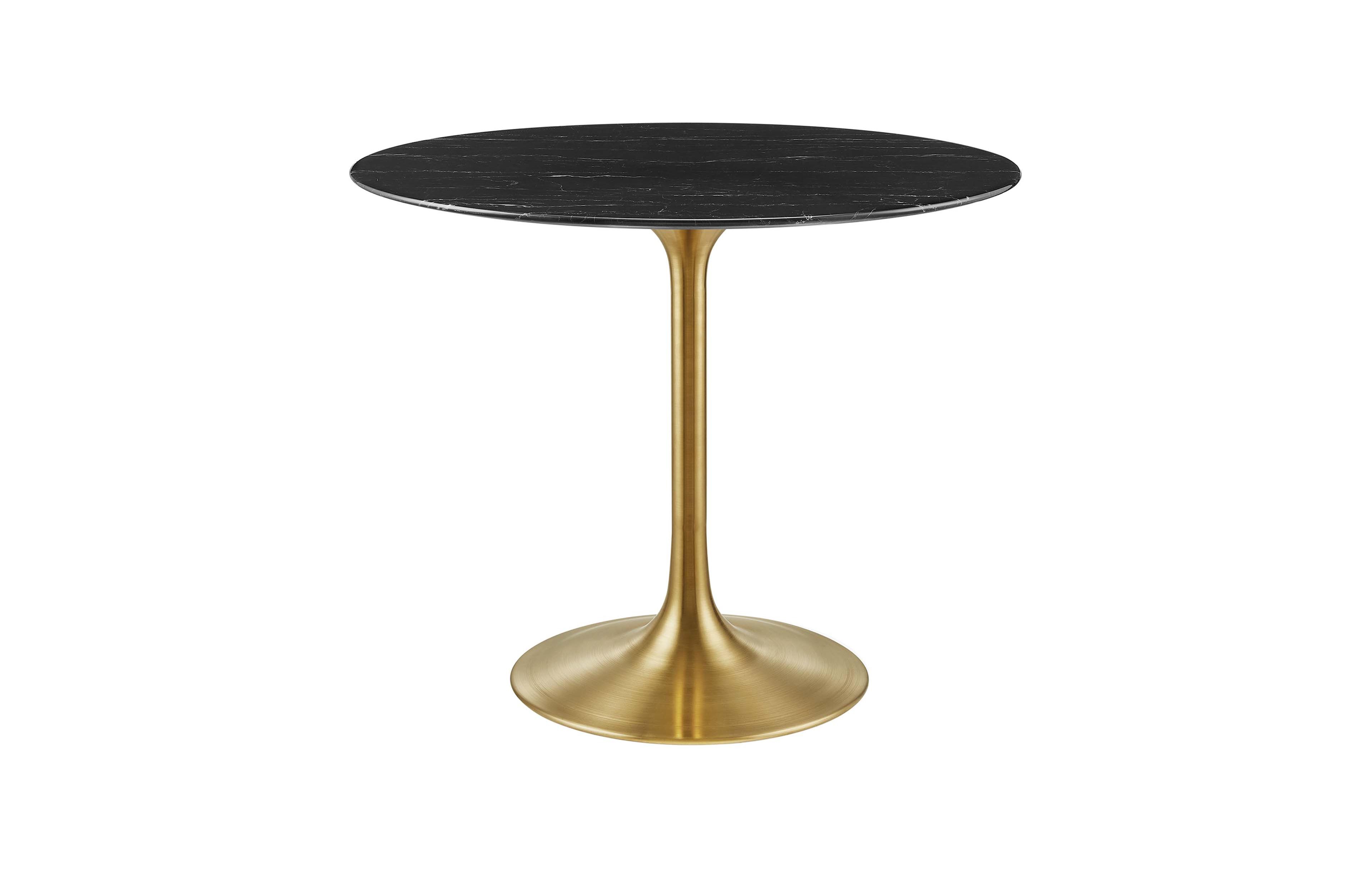 Modway Lippa Round Faux Marble Dining Table