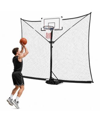 Outdoor Basketball Rebounder Net Yard Guard Universal Pole Fit Practice Catcher