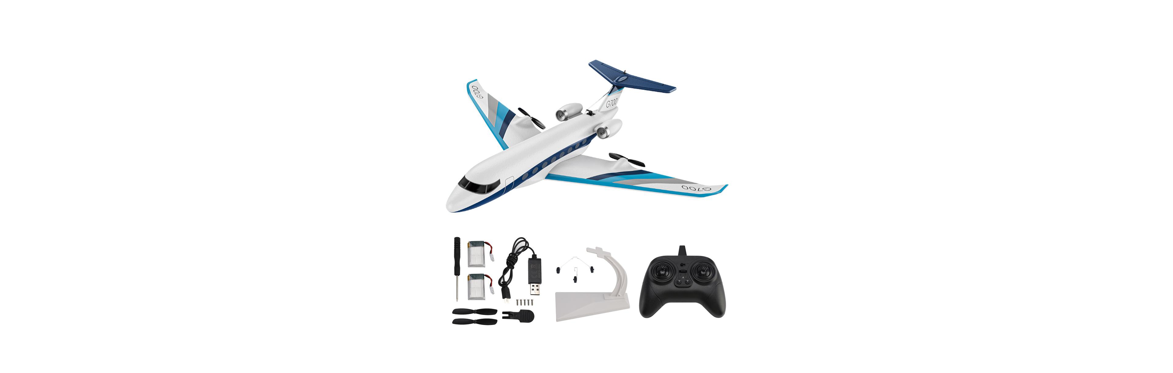 Bruce & Shark Z67 3-Channel Fixed-Wing Rc Plane with 6-Axis Gyro, Water and Land