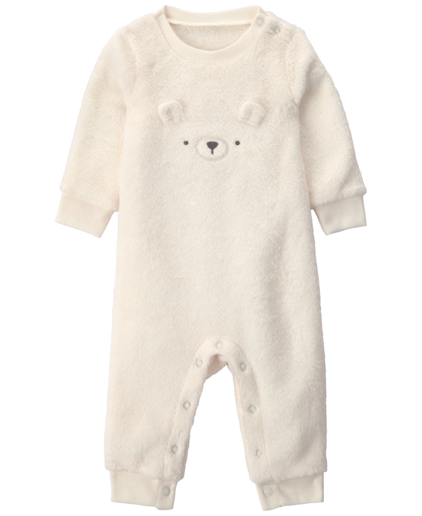 Комбинезон Carter's Long-Sleeve Bear Velboa для мальчиков-малышей, цвет: Кремовый — фото 1