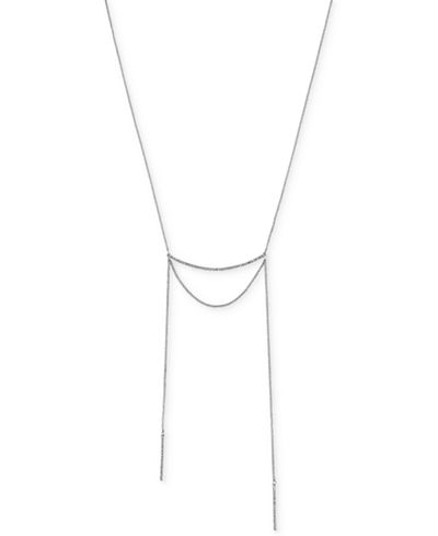 BCBGeneration Silver-Tone Pavé Bar Bolero Necklace