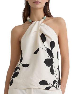 Women's Delilah Beaded Halter Blouse