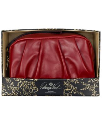 Frankie Boxed Leather Clutch Wristlet