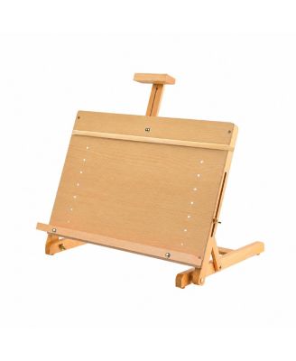 Solid Beechwood Adjustable Tabletop Drawing Easel for Artists and Display