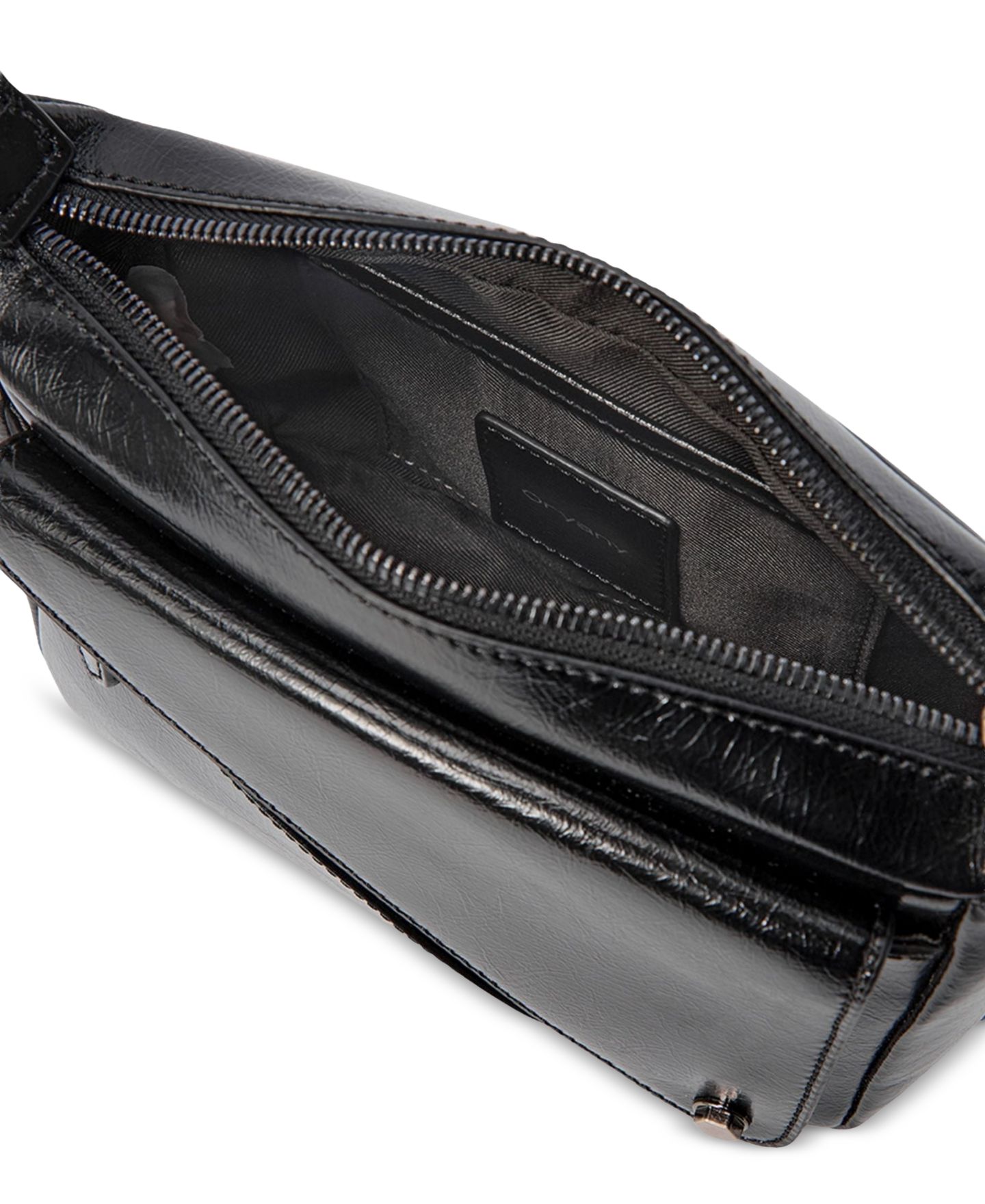 Женская сумка orYANY Moto Small Leather Crossbody, цвет: Чёрный — фото 4