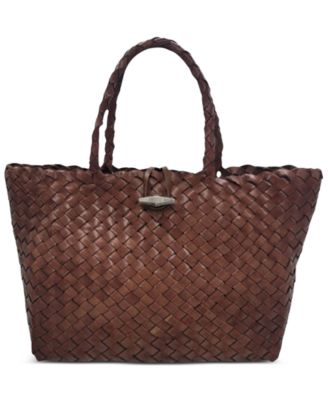Kayla Woven Tote Handbag