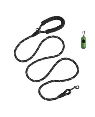 6 ft Heavy Duty Rope Dog Leash with Padded Foam Handle
