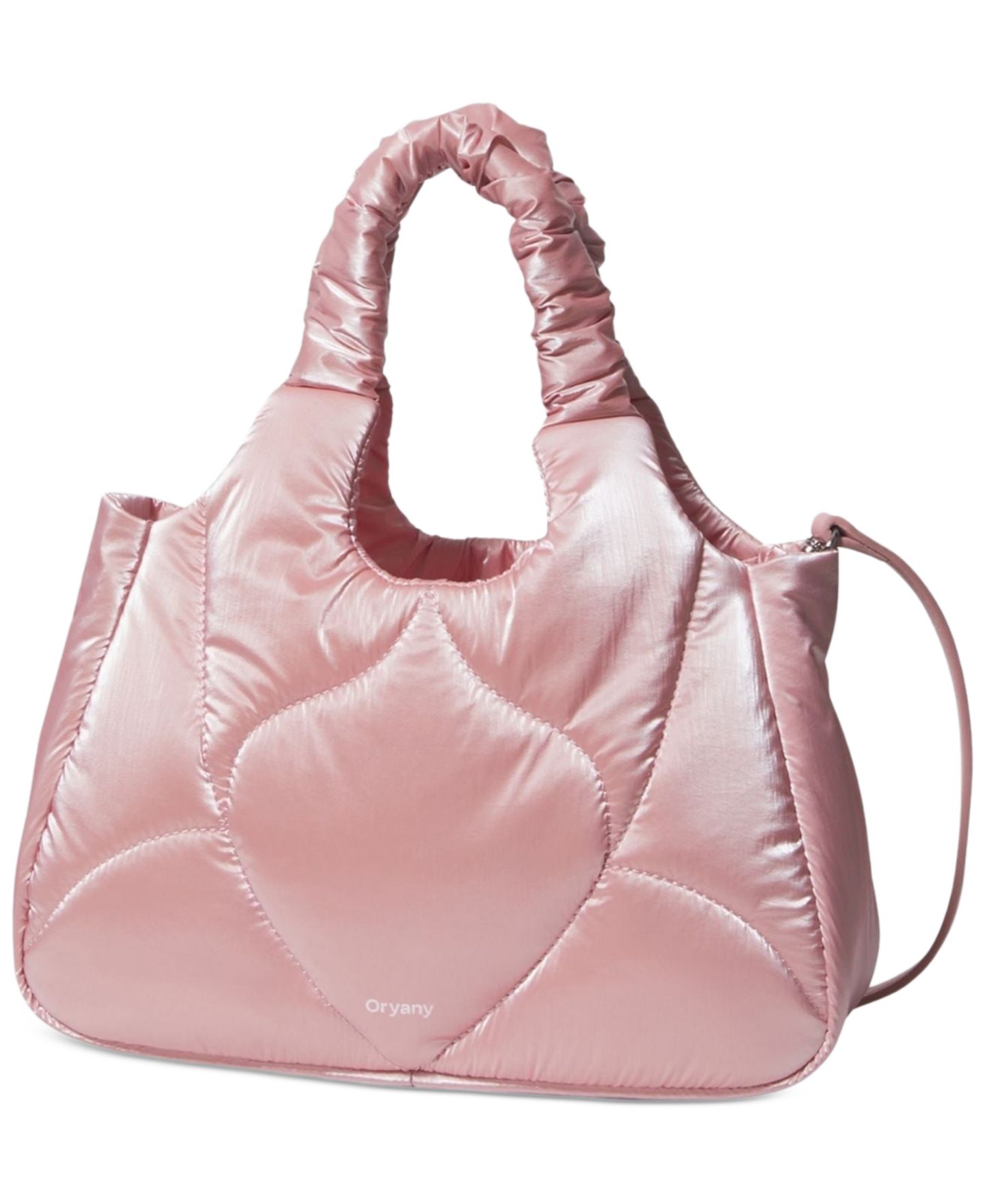 Женская сумка orYANY Half Moroccan Padding Medium Quilted Crossbody, цвет: Пыльный розовый — фото 3