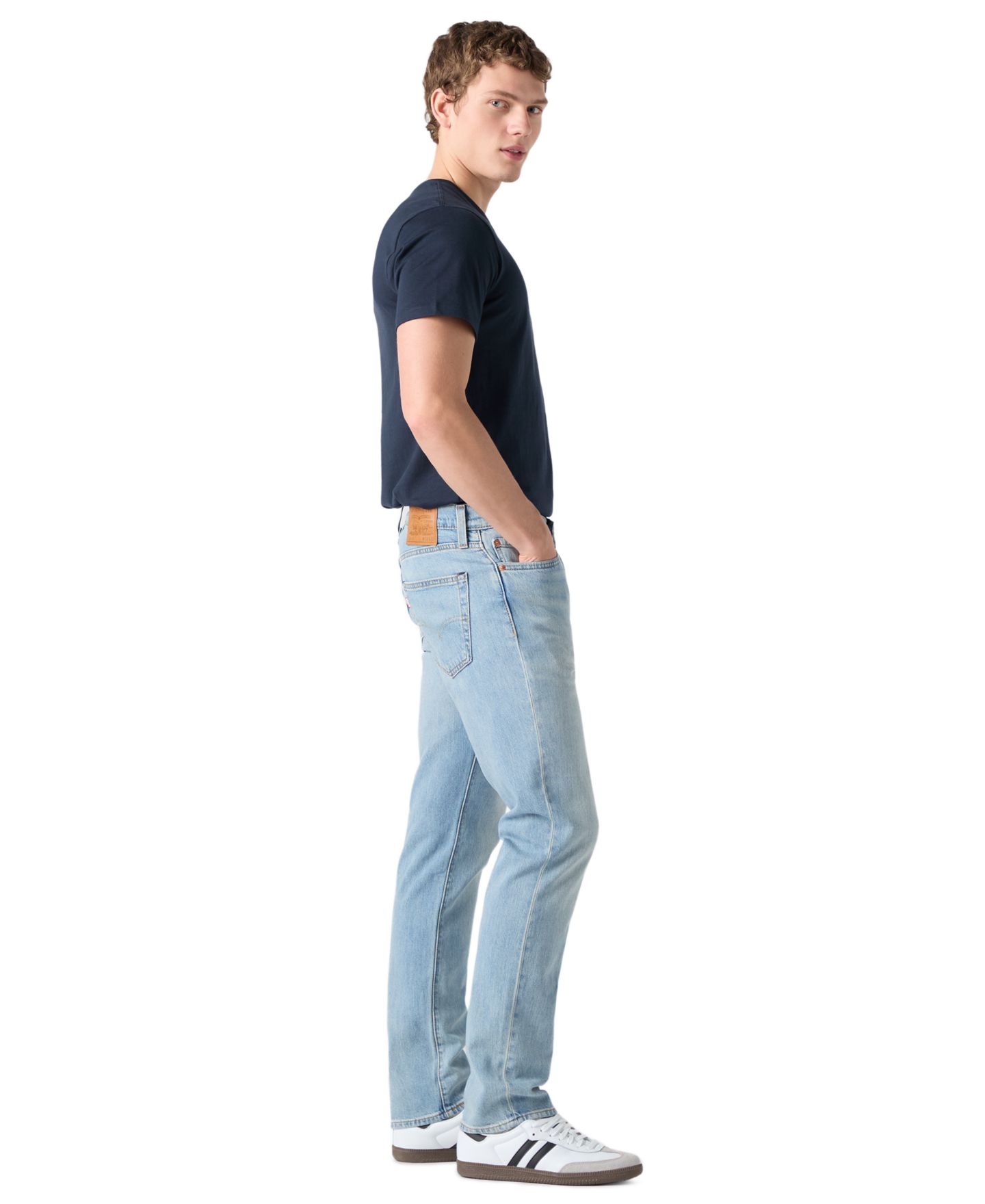 Мужские джинсы Levi's 511 Slim, цвет: Молочный, вариант 1 — фото 3