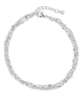 Three-Row Mirror Chain Anklet