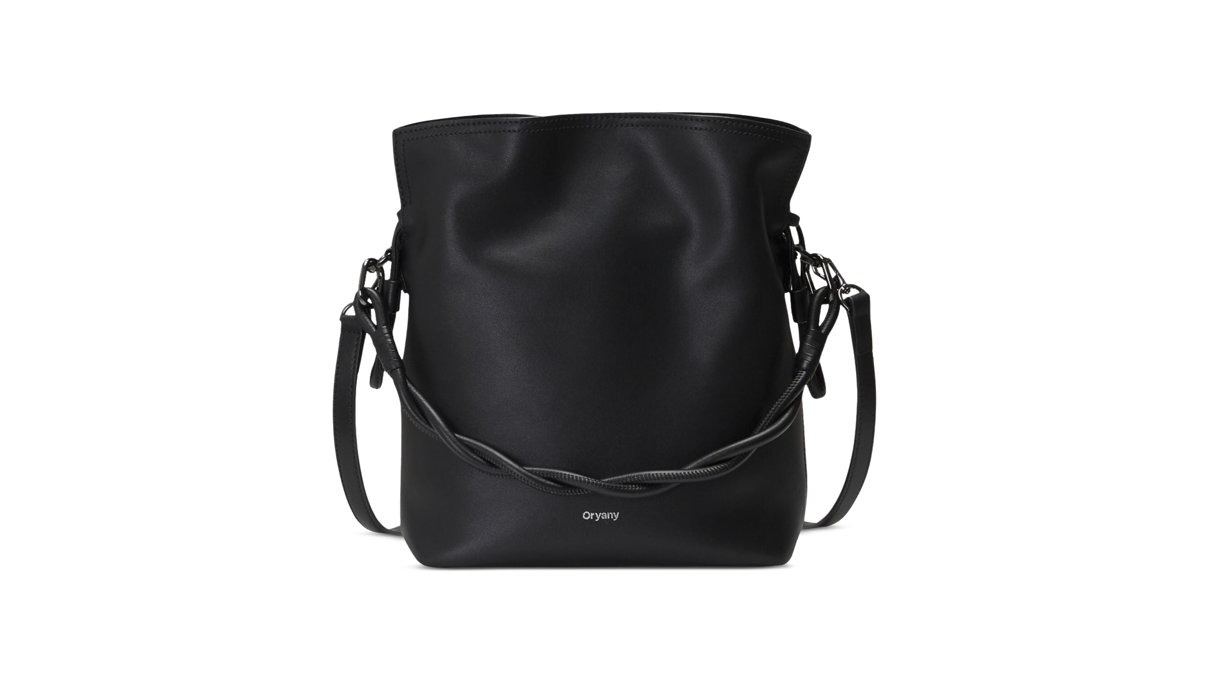 orYANY Madeleine Small Leather Bucket Handbag