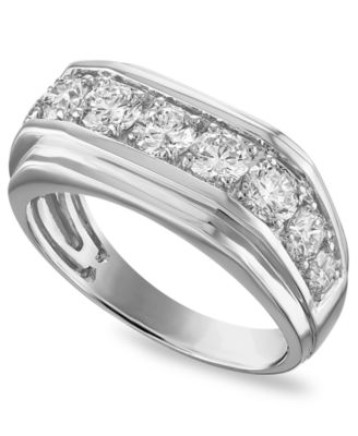 Men's Lab-Grown Diamond Grown With Love (2 ct. t.w.) Ring in 10k Two-Tone Gold or 10k Yellow Gold or 10k White Gold