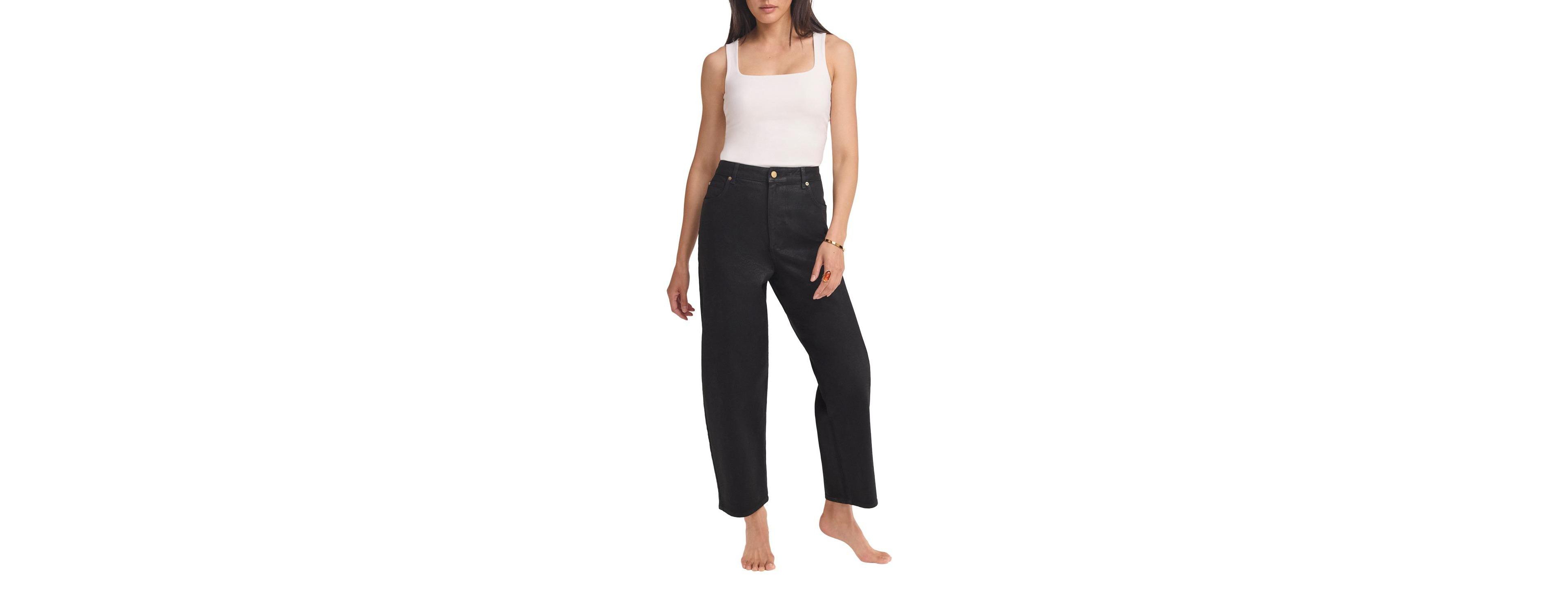 Mint Velvet Women's Coated Barrel Jeans