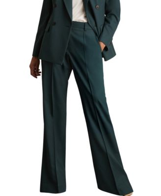 Women's Jade Wide-Leg Wool-Blend Pants