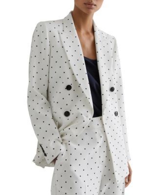 Women's Beatrix Double-Breasted Padded-Shoulder Blazer