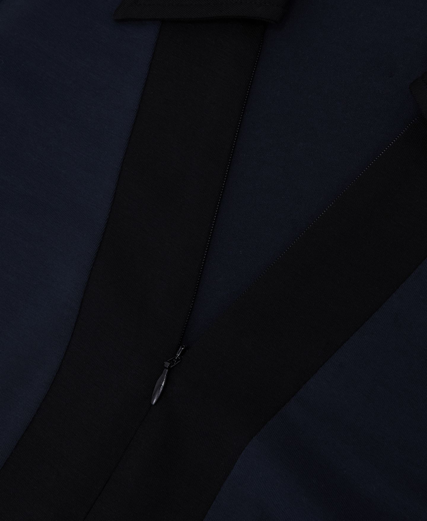 Женский топ REISS Colorblock Polo Half-Zip Short-Sleeve, цвет: Navyblack — фото 5