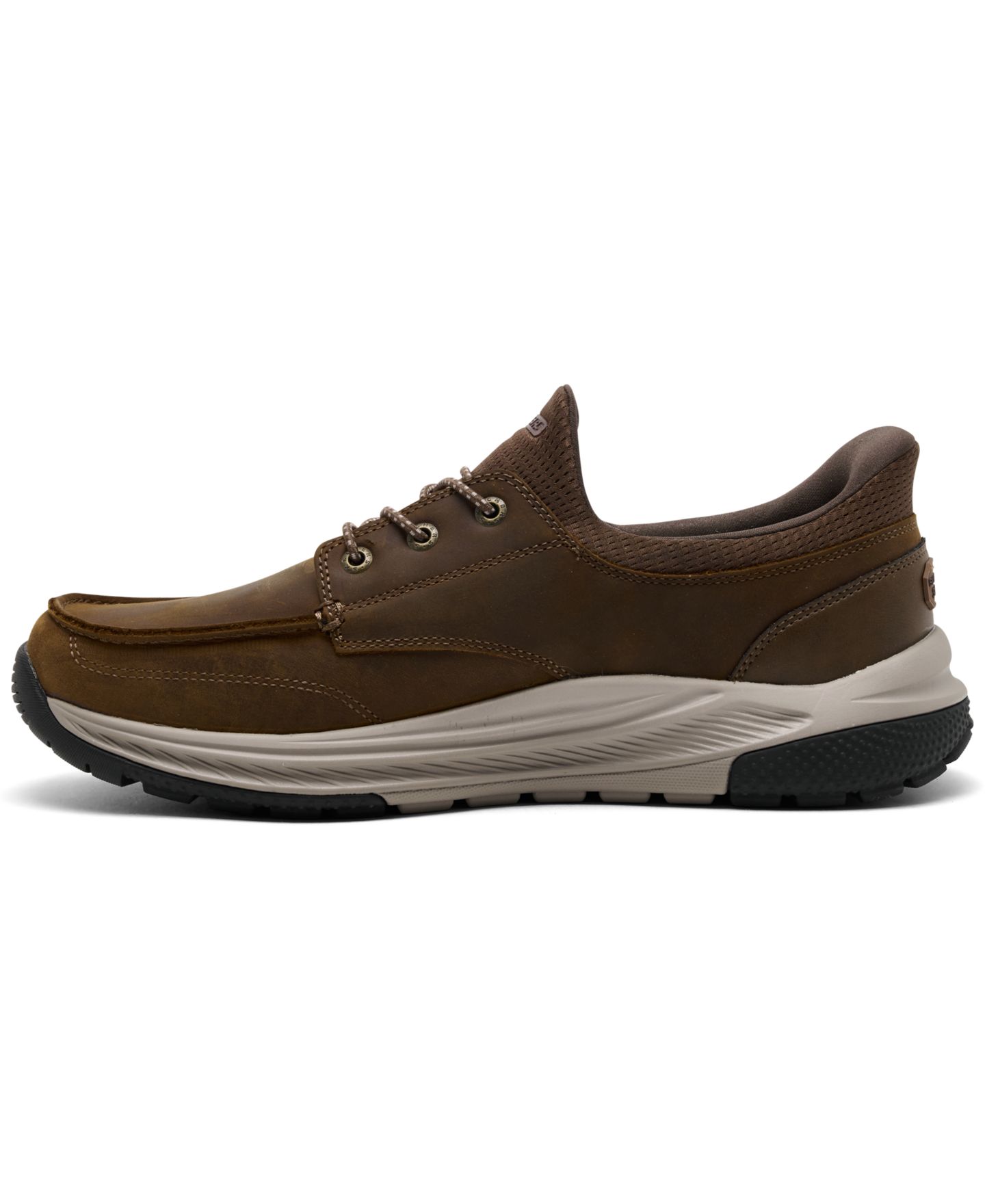 Мужские лоферы Skechers Ollie, цвет: Тёмный коричневый — фото 3