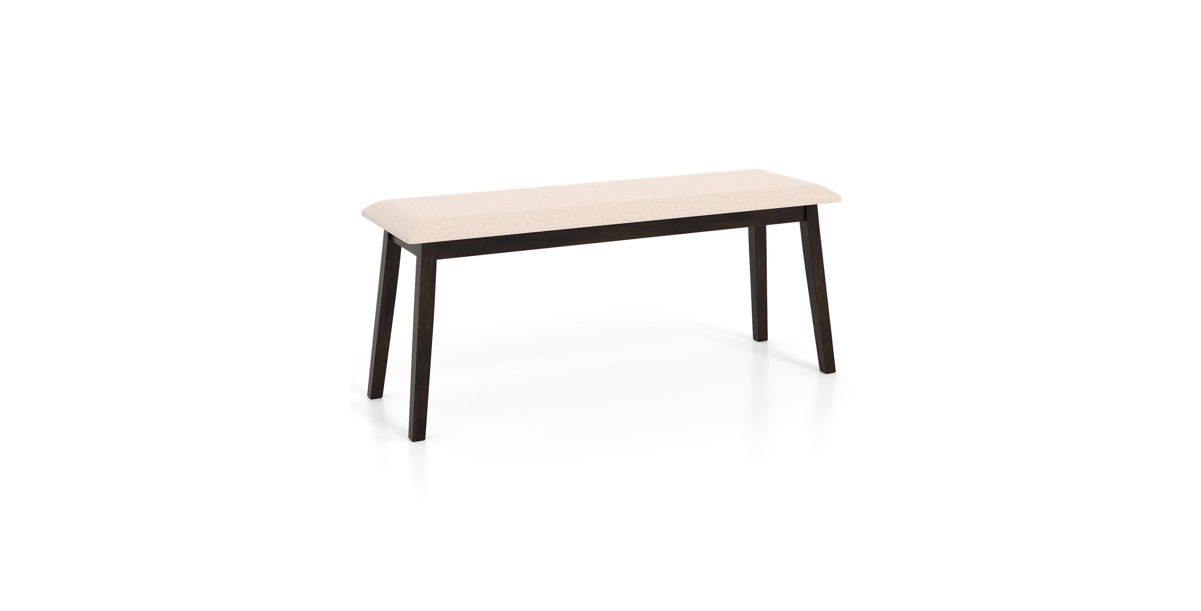Costway 43.5" Upholstered Entryway Bench with Rubber Wood Frame