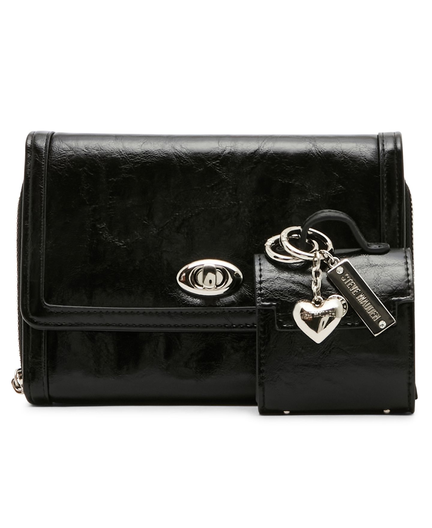 Женский кошелёк Steve Madden Carina Crossbody Wallet, цвет: Чёрный — фото 1