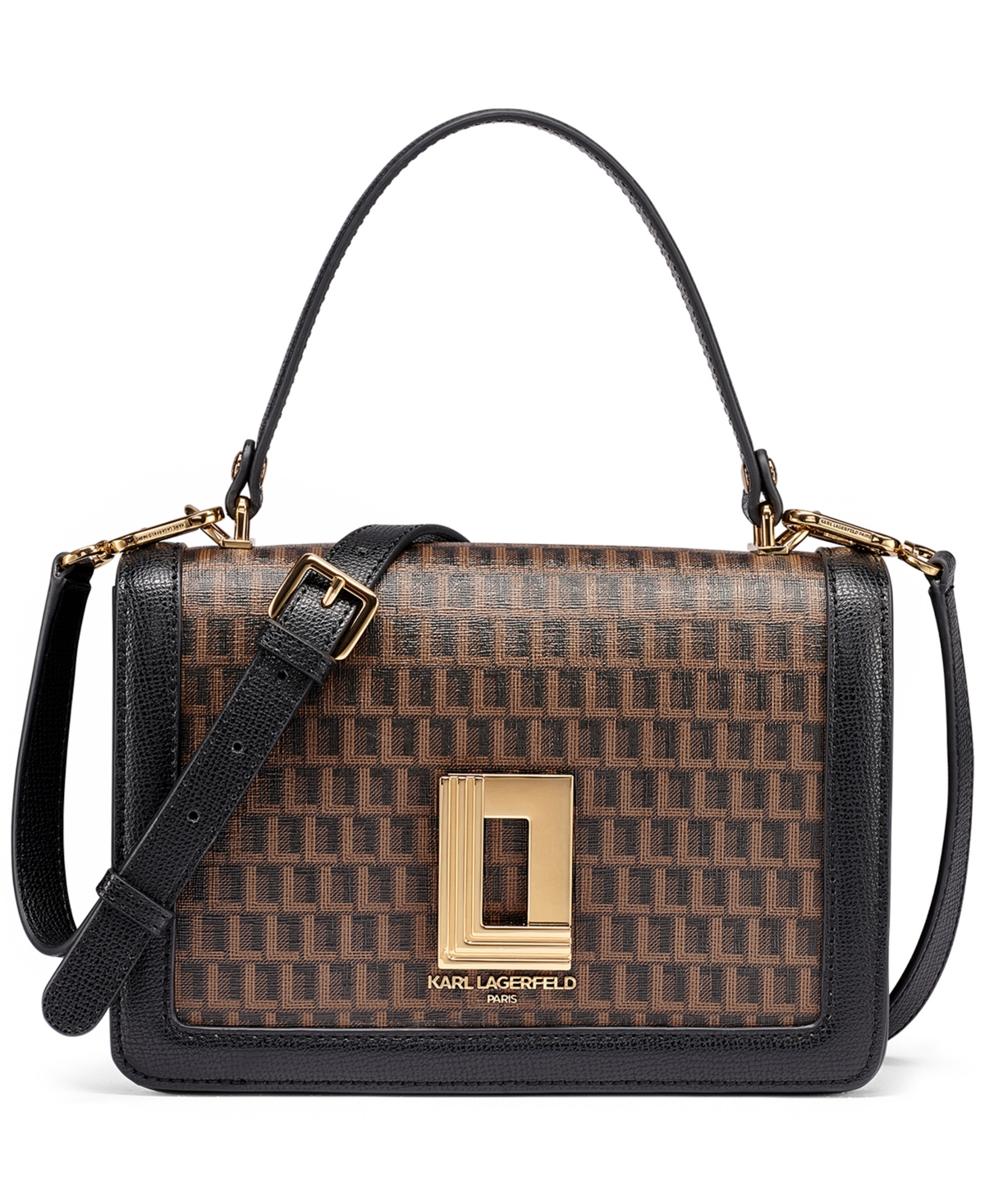 Karl Lagerfeld Paris Simone Monogram Rhinestone Bow Satchel