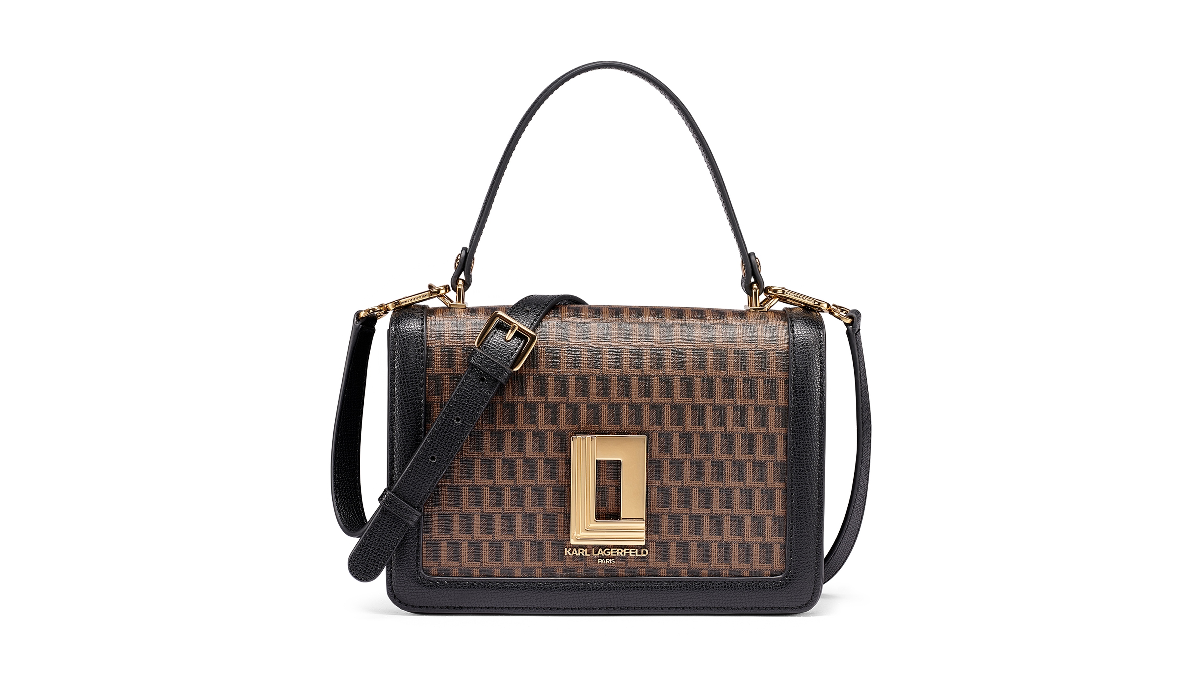 Karl Lagerfeld Paris Simone Monogram Rhinestone Bow Satchel