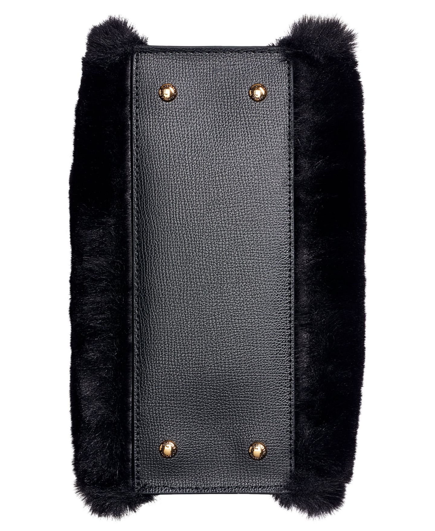 Женская сумка KARL LAGERFELD PARIS Maybelle Small Crossbody Satchel Handbag, цвет: Чёрный / Золотой — фото 5