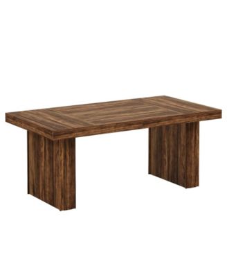 Modern Dining Room Table with Fluted Line Detail for Kitchen