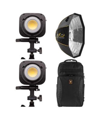 Halo 200x 200W Bi-Color COB LED 2-Light Kit, with Softbox, Backpack