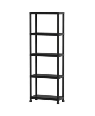 37 Inch 5-Tier PP Plastic Heavy-Duty Freestanding Garage Shelving Unit