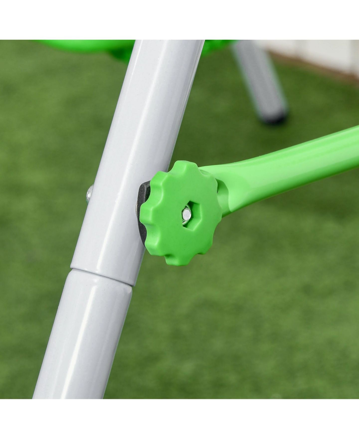 Детские игрушки SEVORLEY Kids Steel Seat Restraint Swing Set, Ages 6-36 Months, цвет: Зелёный — фото 11
