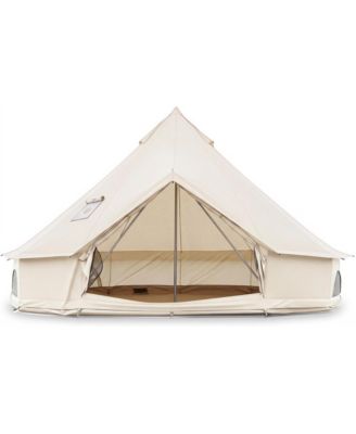 Waterproof Bell Tent with Stove Jack and Mesh Windows and Doors Size M