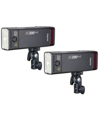 AD200Pro II TTL Dual-Head Pocket Flash for Canon, Nikon, Sony, Fujifilm & More, 2-Pack