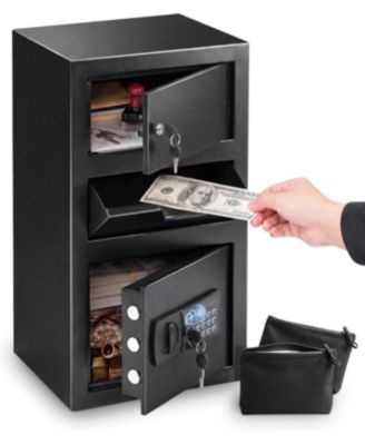 5.8 Cuft Biometric Drop Safe with Keypad, Heavy-Duty